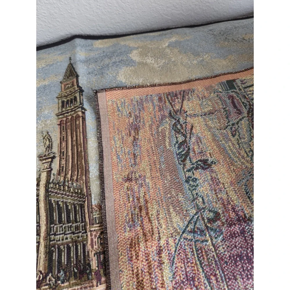 Tapestry Piazzetta San Marco Little Square in Venice 37x27 Wall Hanging Italy